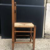 Set of 6 straw chairs