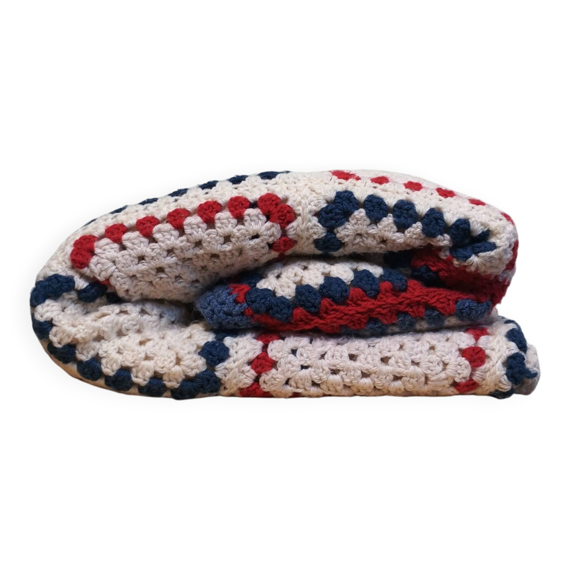 Plaid vintage crochet