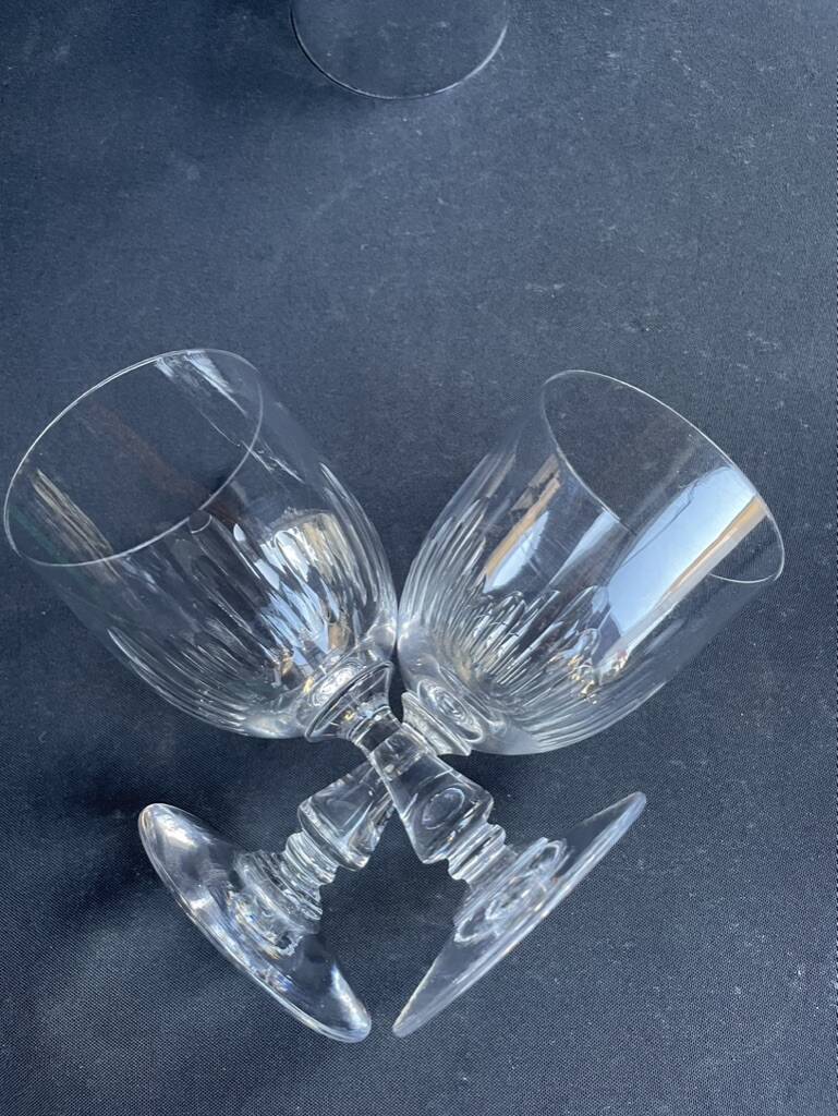 6 baccarat water glasses – art nouveau