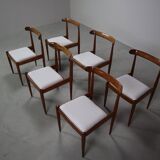 Set of six Alfred Hendrickx Model 500 dining chairs in Rosewood,