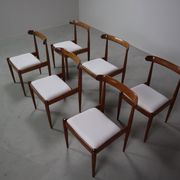 Set of six Alfred Hendrickx Model 500 dining chairs in Rosewood,