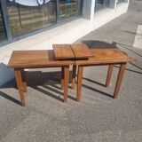 Paire de petite table tablette vintage