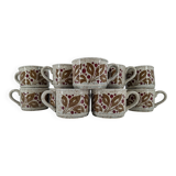 Vintage earthenware coffee set - 1960s-70s