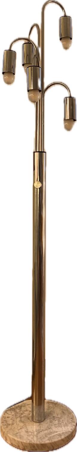 Vintage chrome floor lamp from the 70s