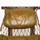 Jean Gillon "Jangada" Lounge Chair & Ottoman for Italma Wood Art, 1968