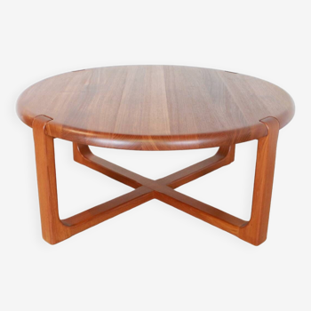 round teak coffee table Niels Bach
