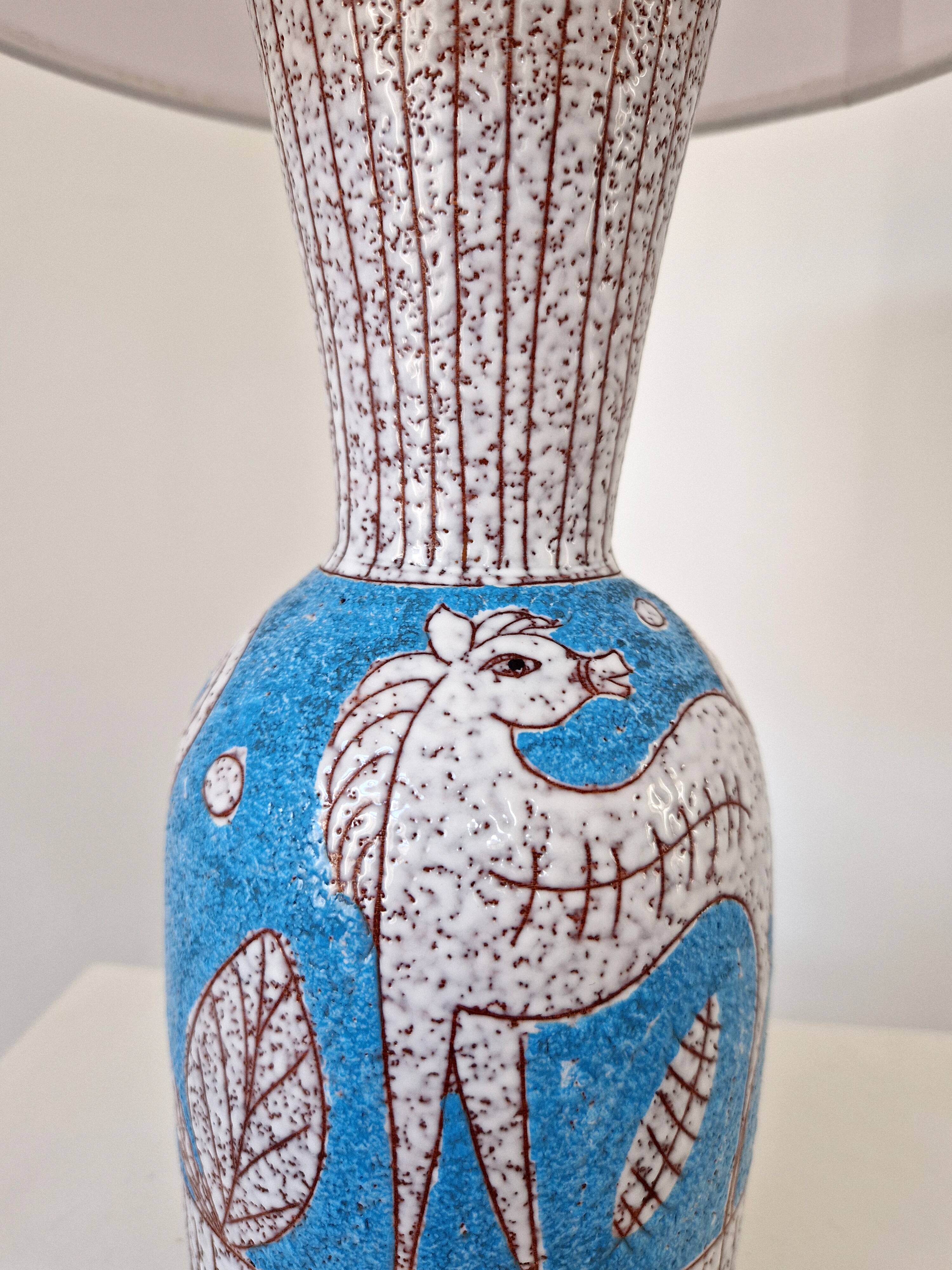 Ceramic lamp Fratelli Fanciullacci 1960