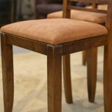 Set of 6 brutalist chairs from the 1950s.