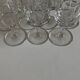 Set of 9 champagne flutes with flat sides in crystal sounding 1960