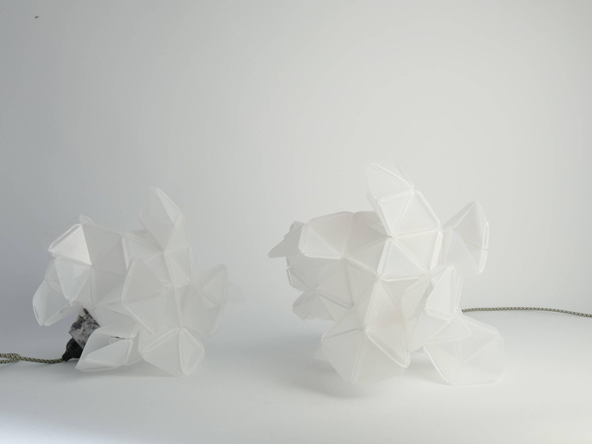 Labyrinth, Hazy, Artisan Table Lamp Light Sculpture, By Republiken