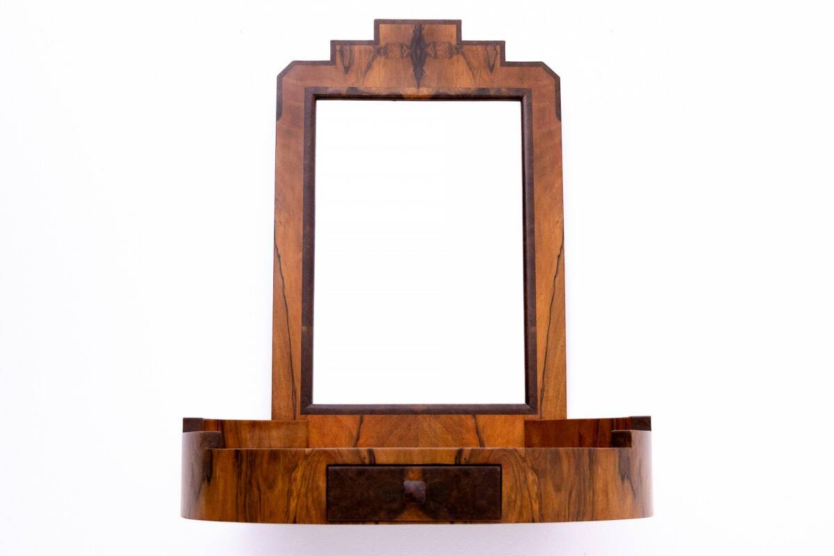 Dressing table with chair in Art Deco style, Poland, mid-20th century.