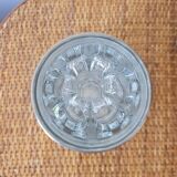 Reims glass flower vase with tin support