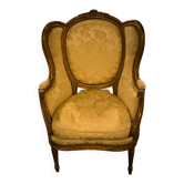 Pair of wingback armchairs from the eighteenth century.