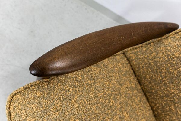 Fauteuil des années 60 GFM87 en Kvadrat par Juliusz Kędziorek.