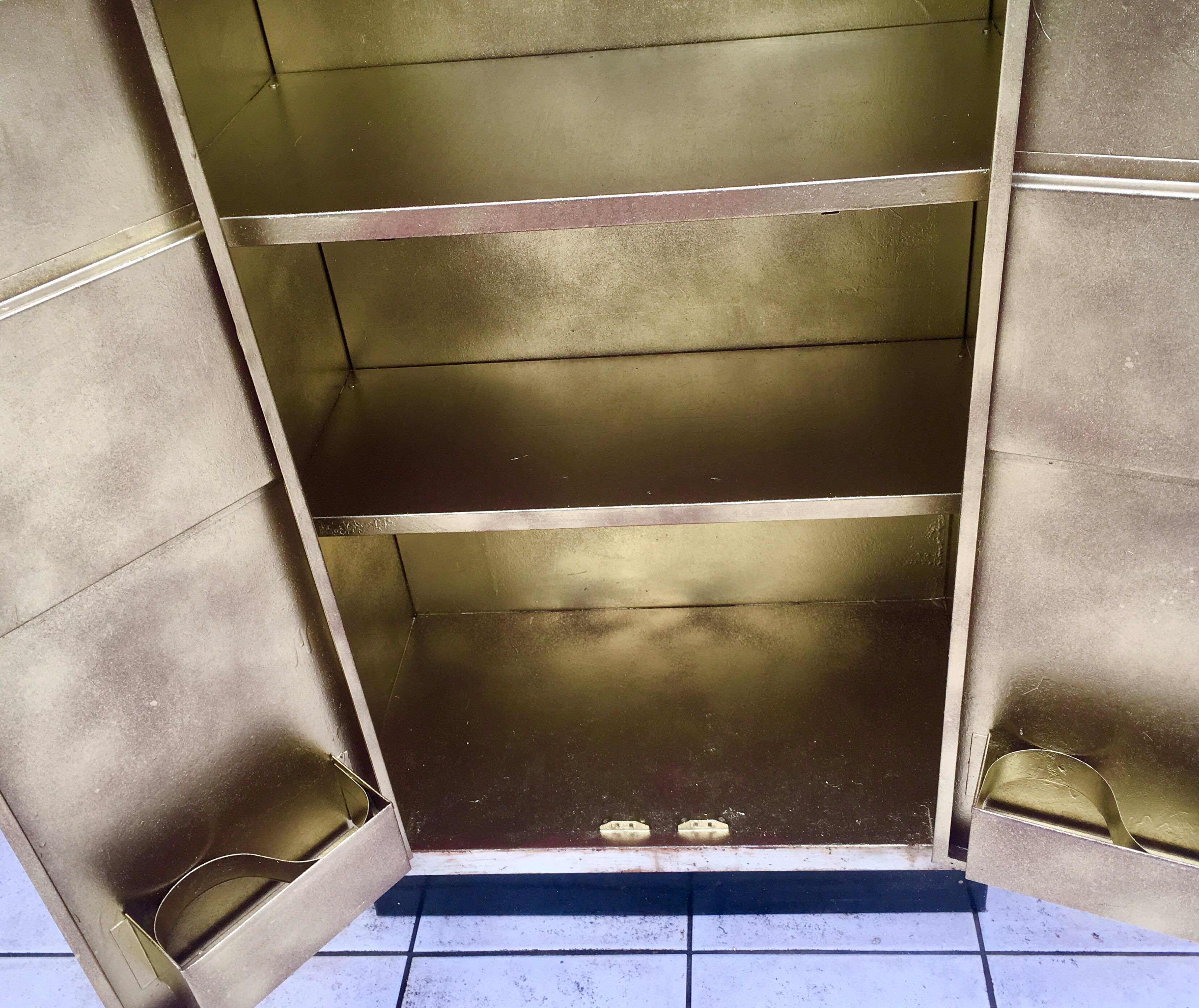 Restored metal cabinet