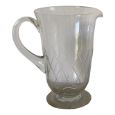 Pichet en verre ciselé