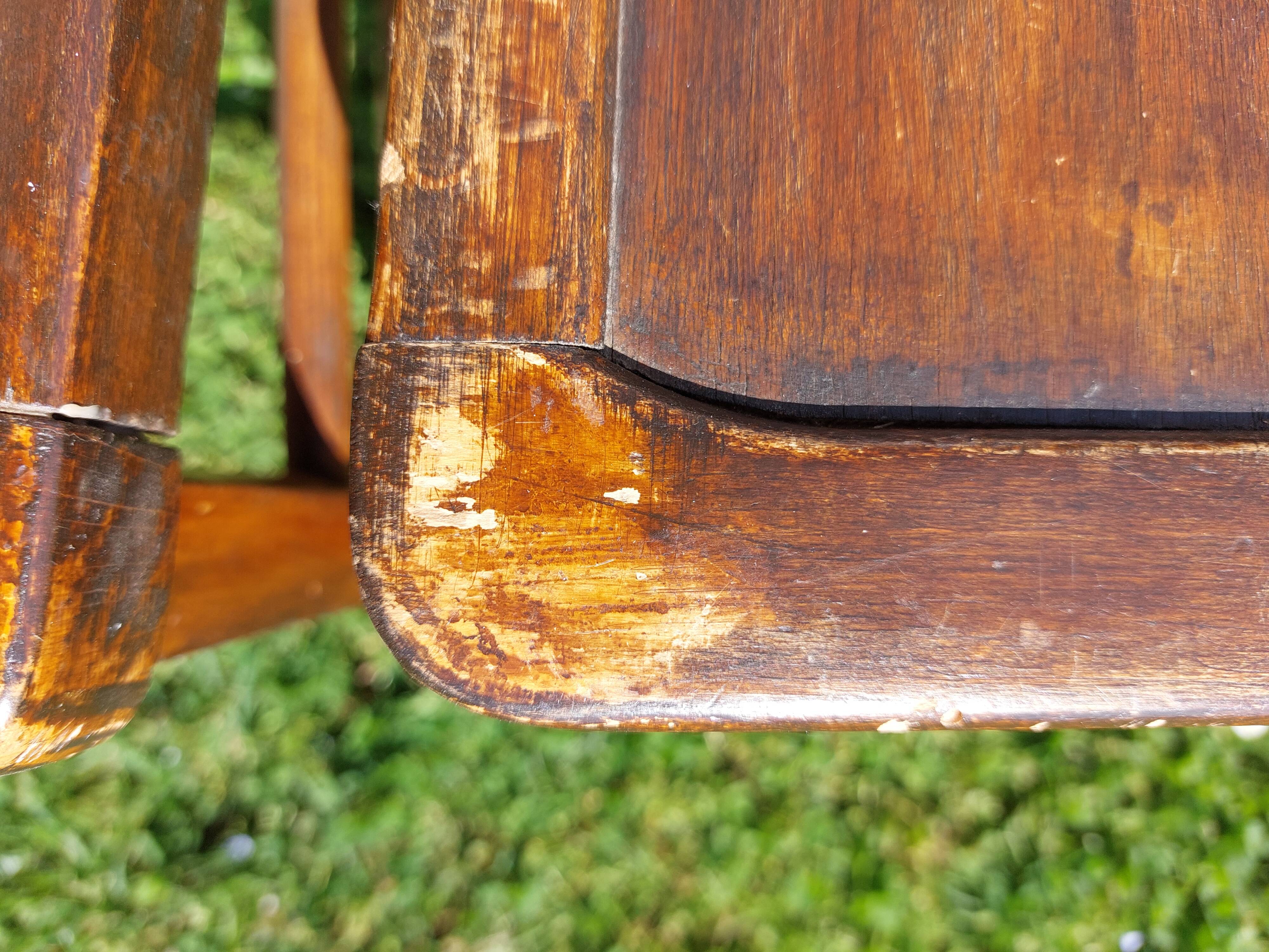 dark wooden bistro chairs