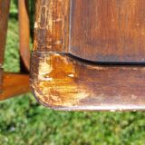dark wooden bistro chairs