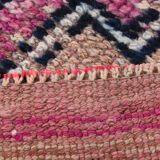 3x10 pastel pink & blue vintage rug