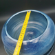 Blue ceramic bowl and its undercut