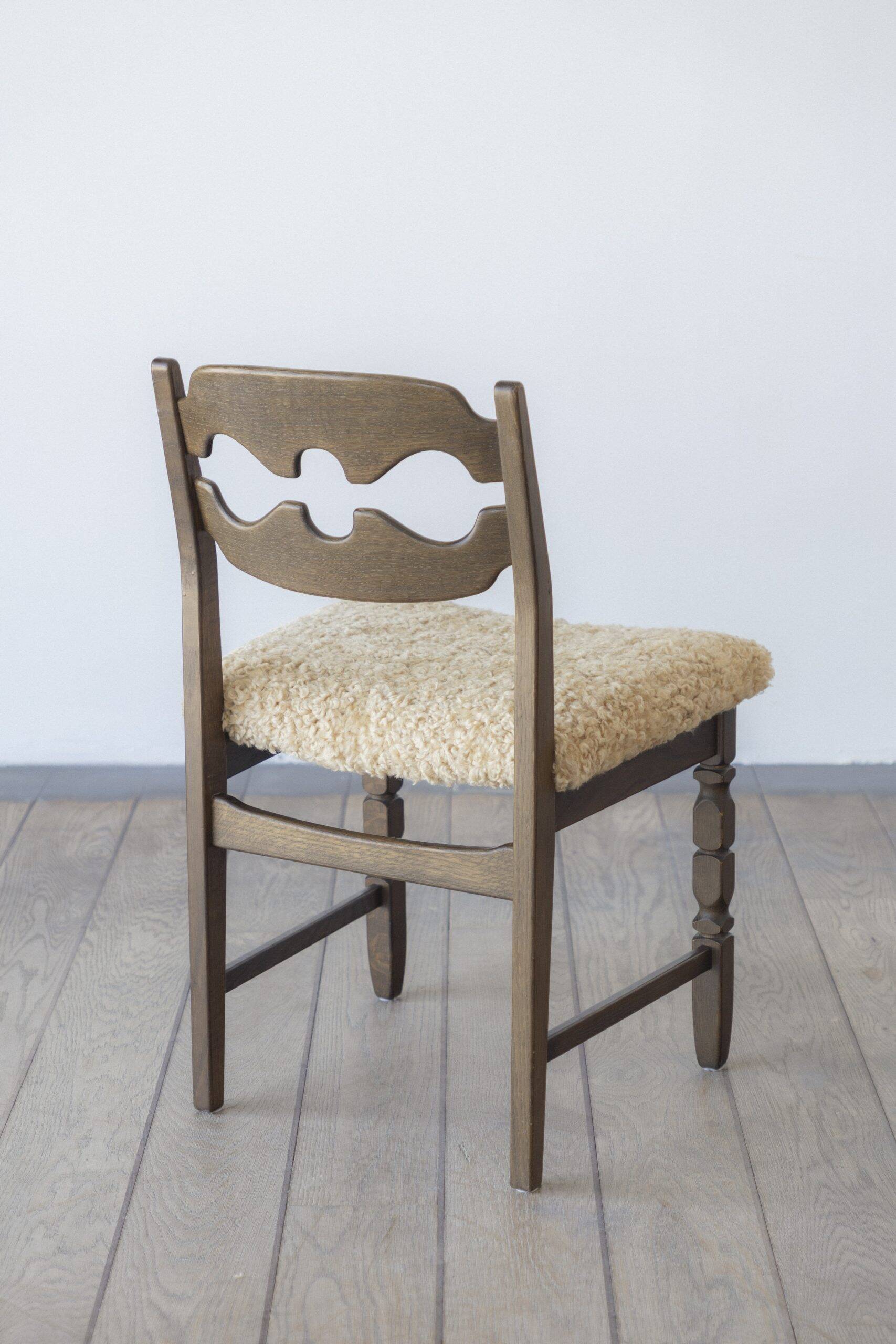 Henning Kjærnulf, Razor blade, dining chair (set of eight)