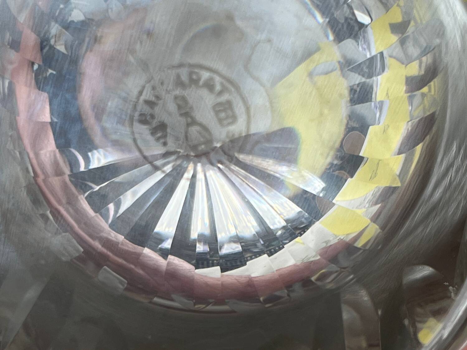 4 Baccarat crystal glasses