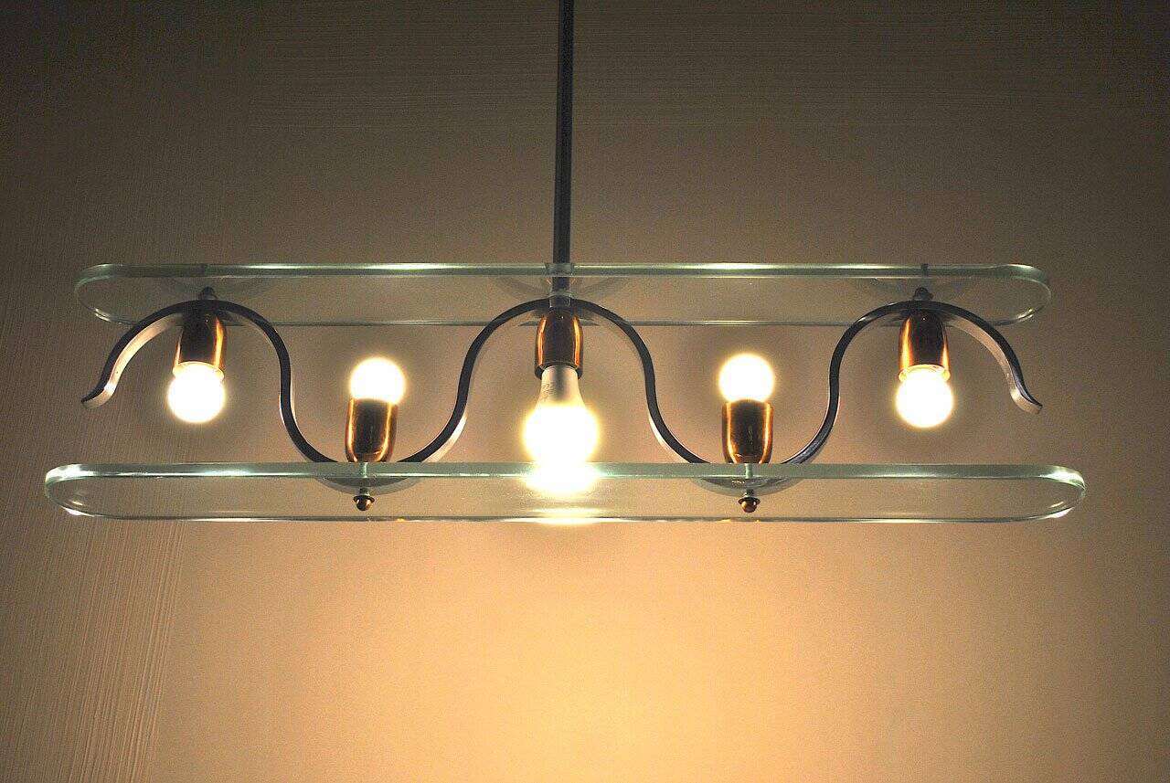 Suspension lamp, Italy, 1950s