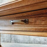 Antique drapers table side table kitchen island oak