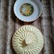 Vintage pie dish in majolica