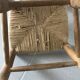 Chaise enfant en bois et assise en paille