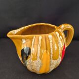 Melon-shaped ceramic jug, signed Poët-Laval, Cavaillon.