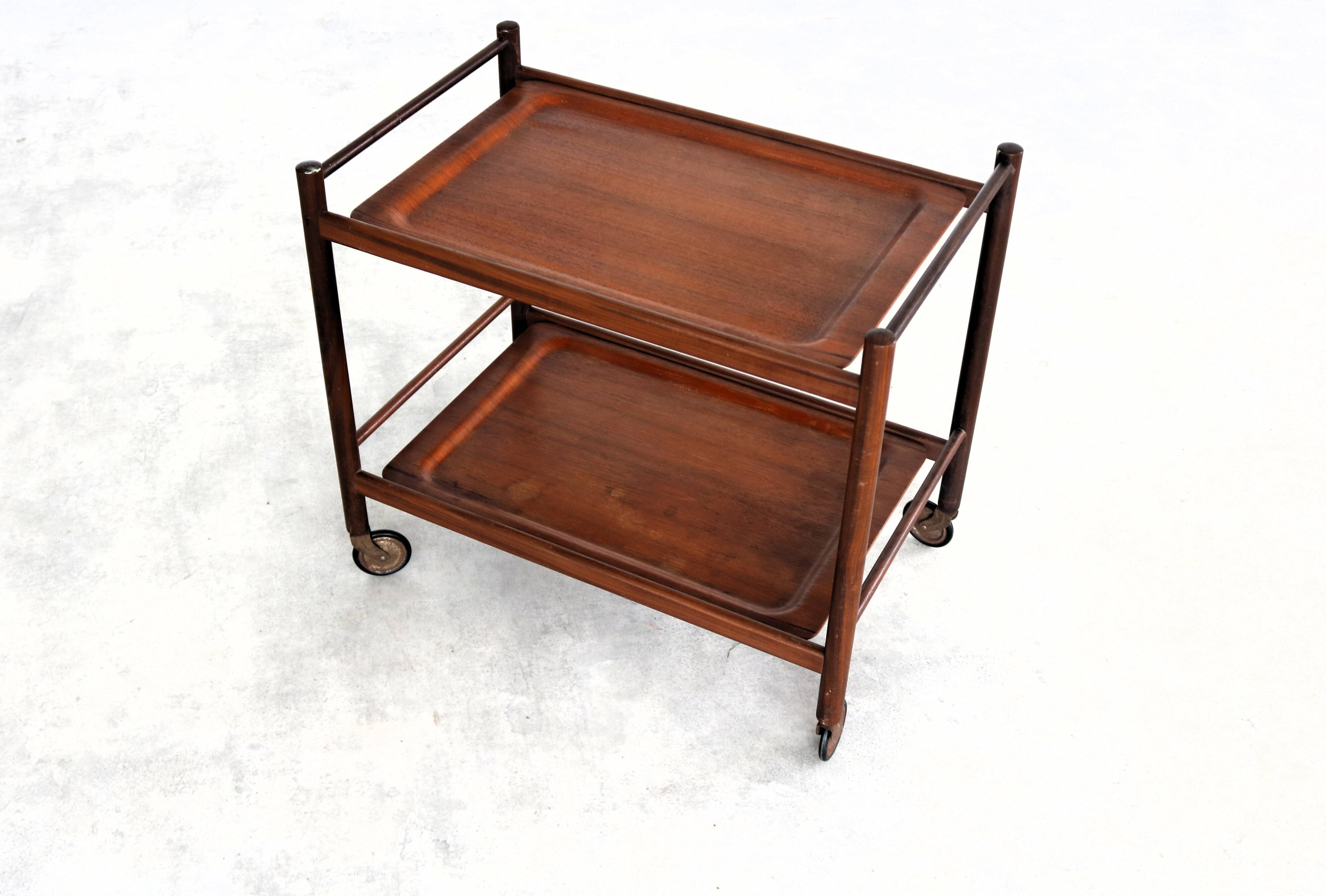 vintage serving trolley | trolley | teak | 1960s