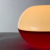 Grande lampe de table en verre opalin, Tchécoslovaquie, années 1960