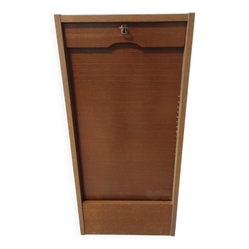 vintage wooden curtain cabinet 4 levels 42x38x88 cm
