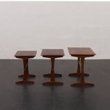 Kai Kristiansen rosewood nesting tables for Vildbjerg Möbelfabrik, Denmark 1960s