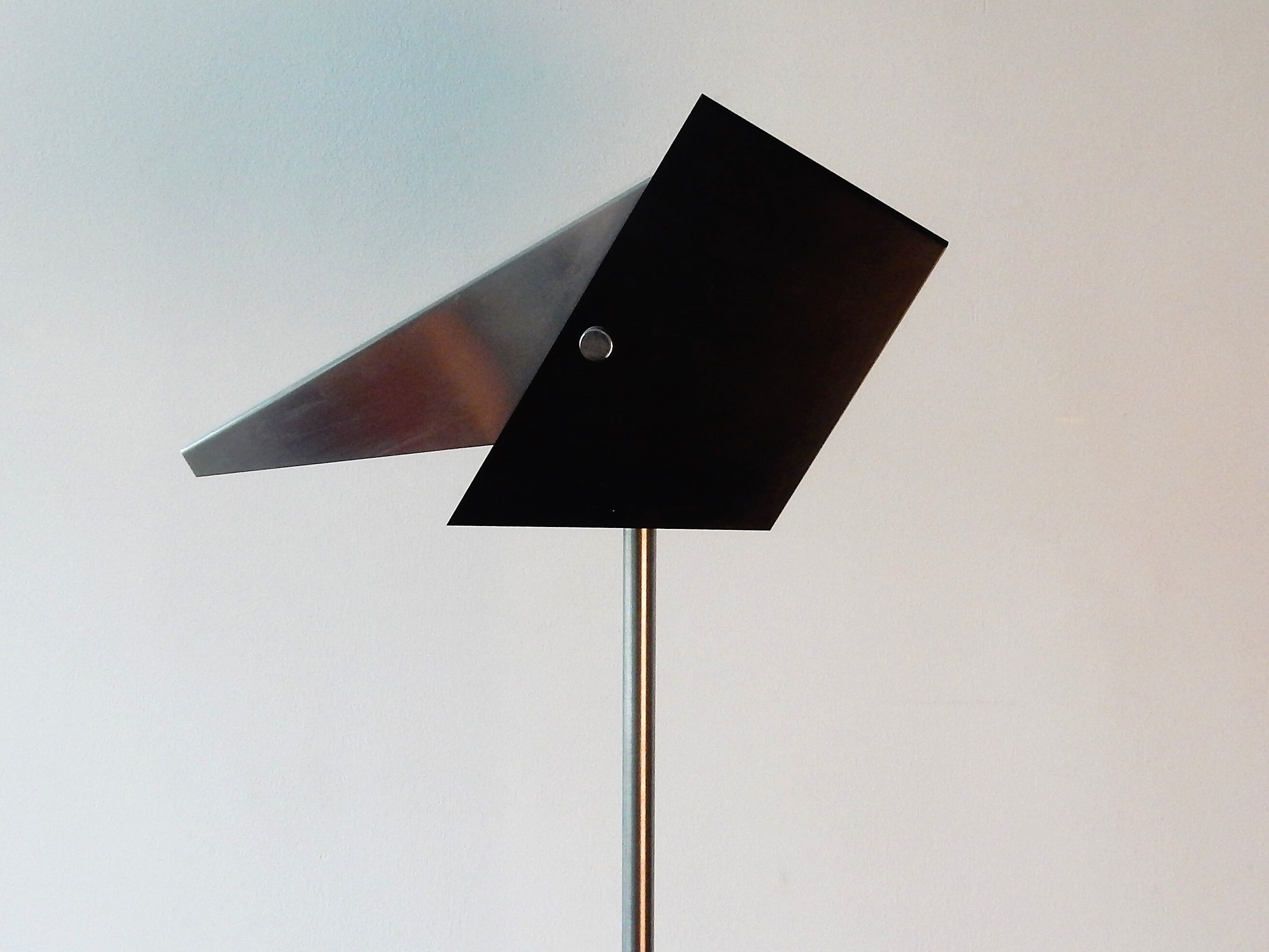 Black and metal adjustable floor lamp for Lyfa, 1960's