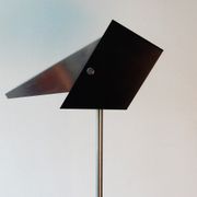Black and metal adjustable floor lamp for Lyfa, 1960's
