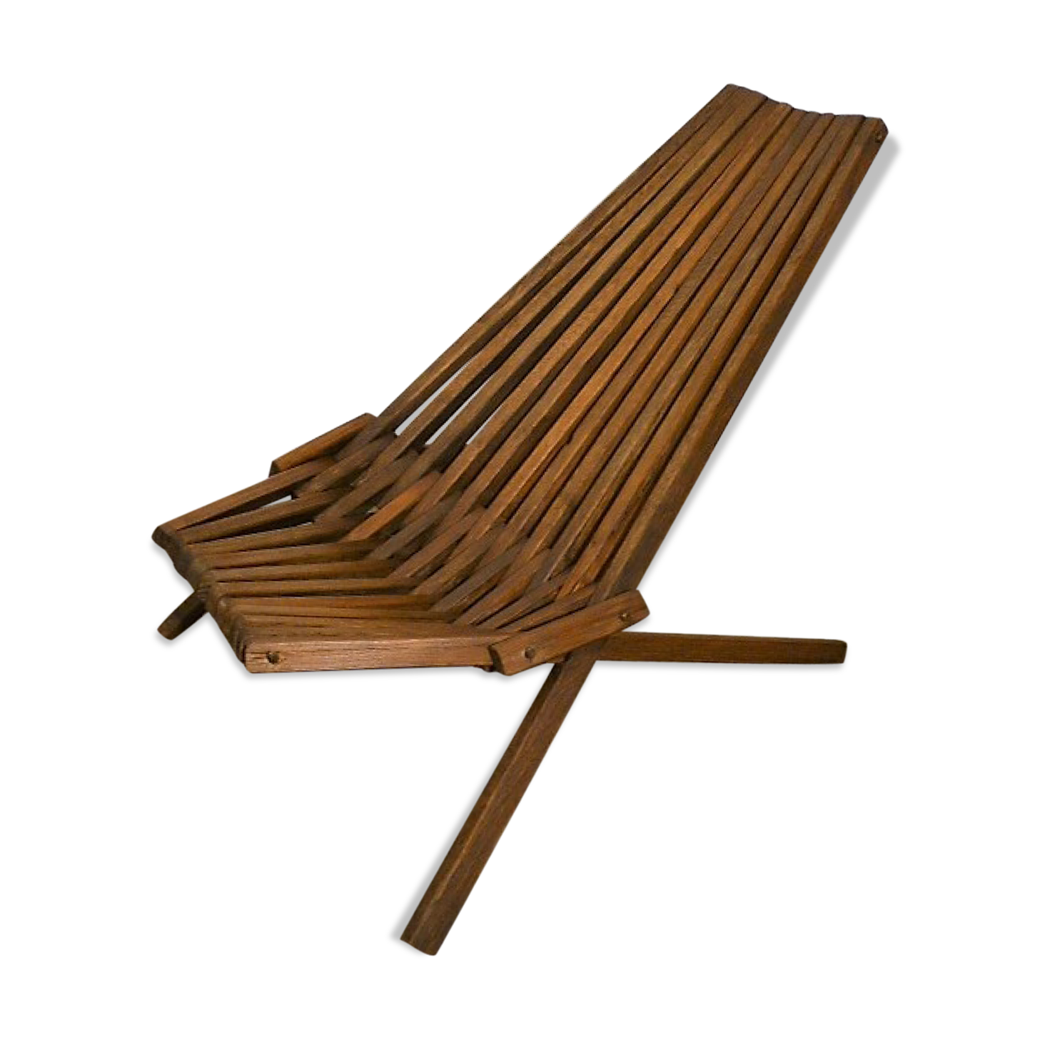 Scandinavian teak folding armchair Denmark 1960
