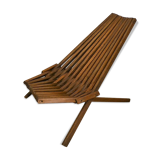 Scandinavian teak folding armchair Denmark 1960