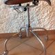 Chrome metal swivel chair industrial/vintage style 50s-60s
