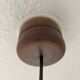 Suspension vintage en bois et cannage