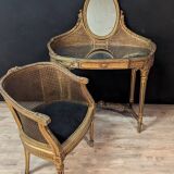 Coiffeuse et son fauteuil de style Louis XVI – XIXe siècle