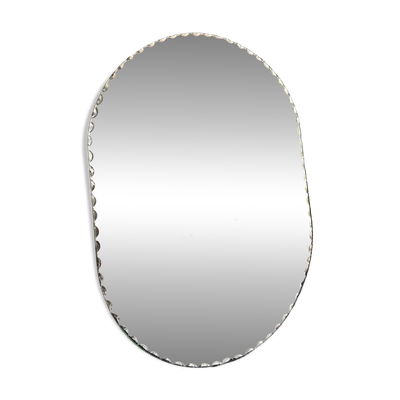 Miroir oblong biseauté ⌀ 110 x 81 cm