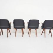 Set of four Cees Braakman for Pastoe model FT30 dining chairs, The Netherlands 1954