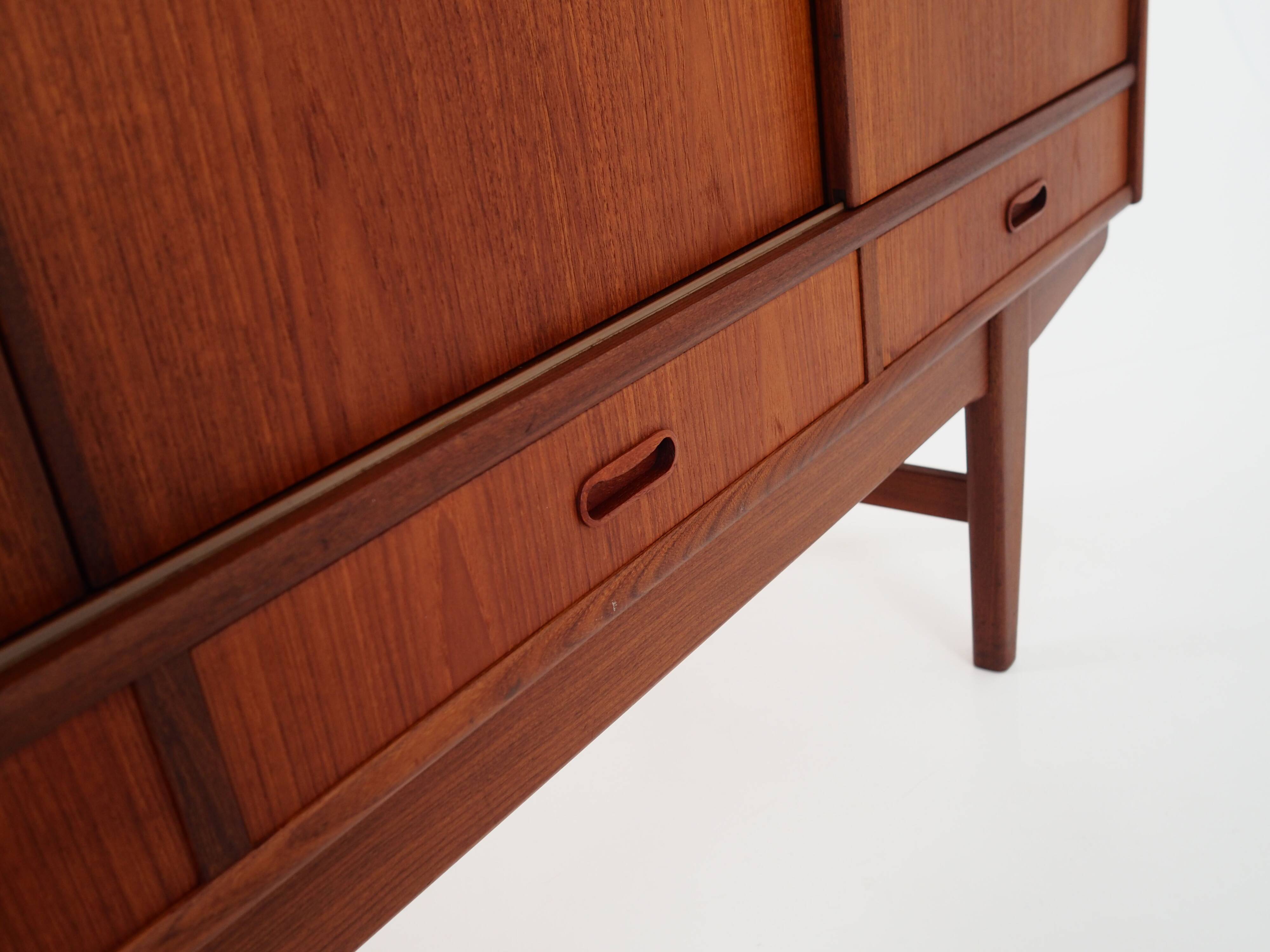 Teak highboard, Danish design, 1970s, production: Denmark