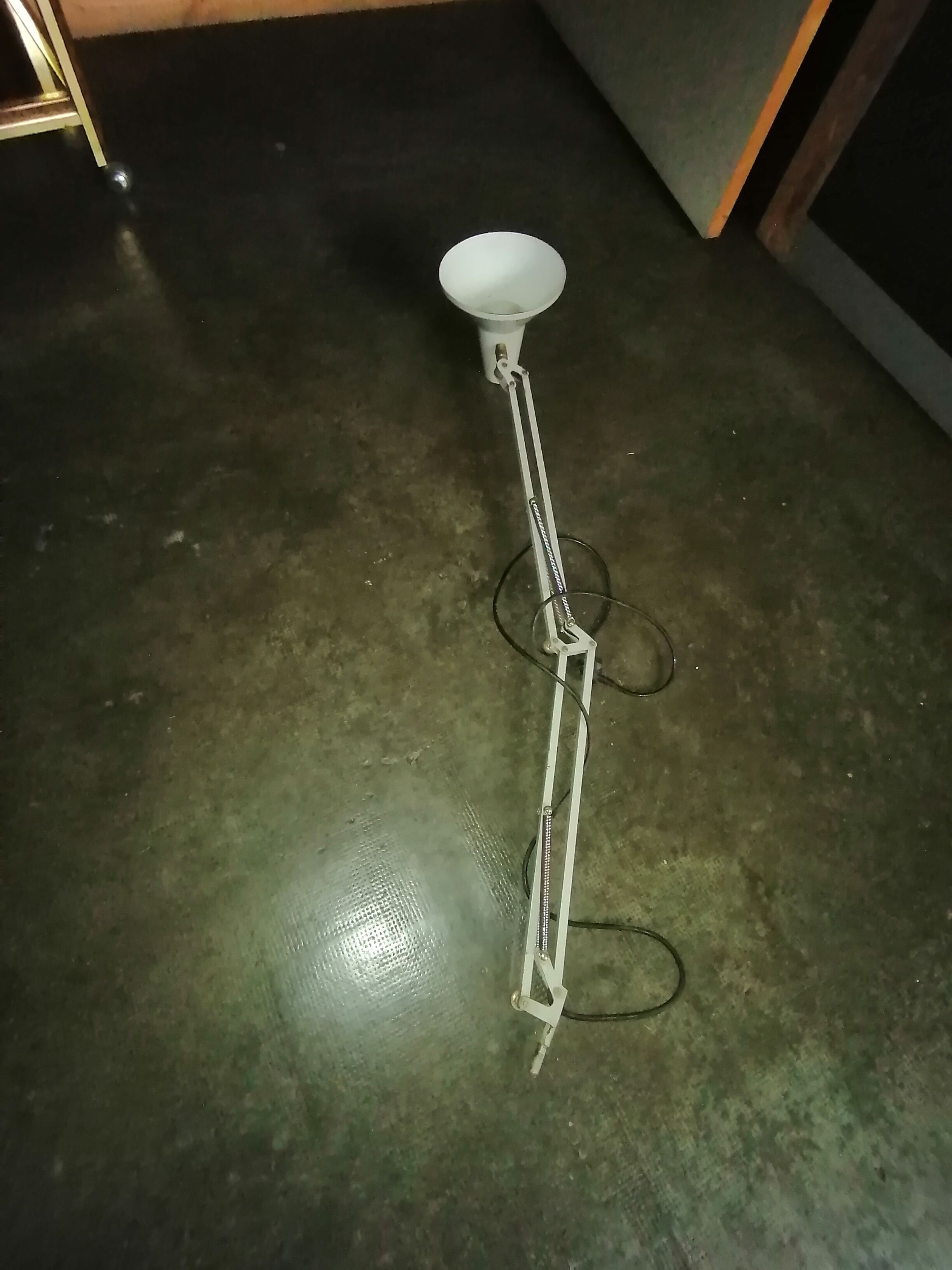 Industrial lamp desk architect 2 arms 1960 1970