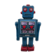 Old robot - metal/painted sheet - tin toys style - vintage