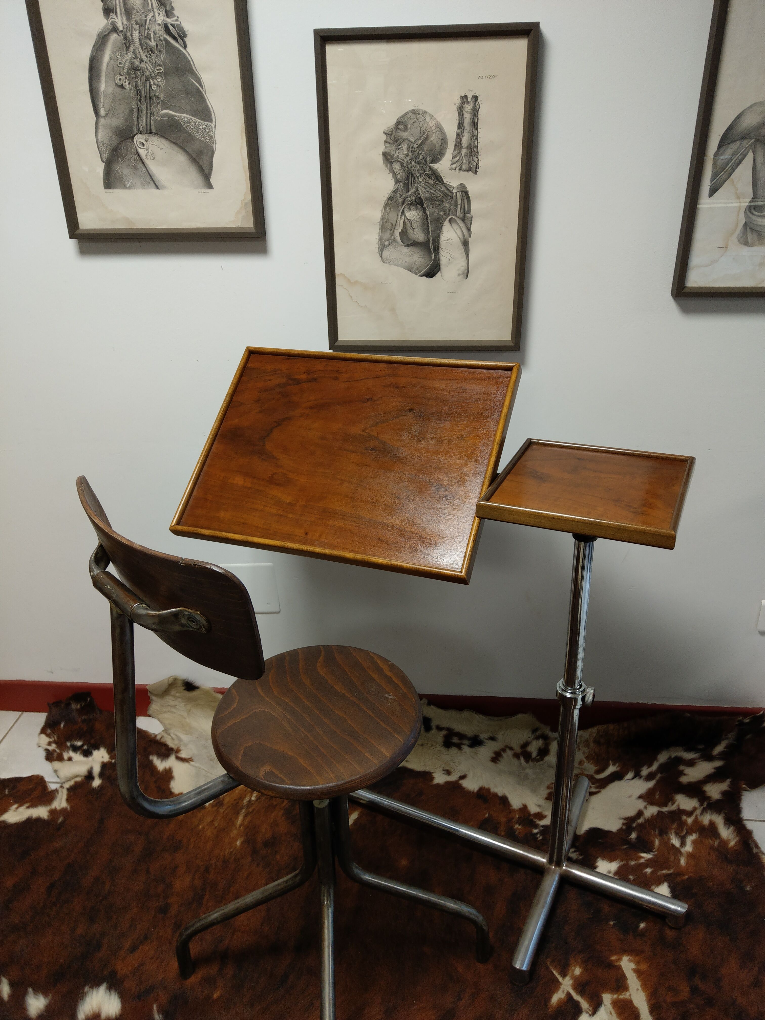Side table, drawing François Caruelle