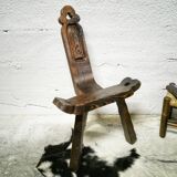 Brutalist tripod chair