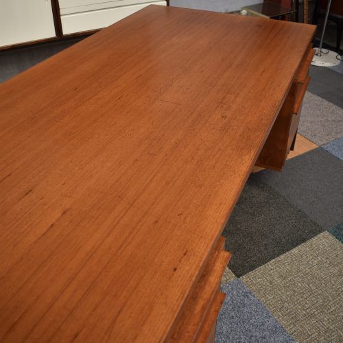 Scandinavian teak and metal desk circa 1970